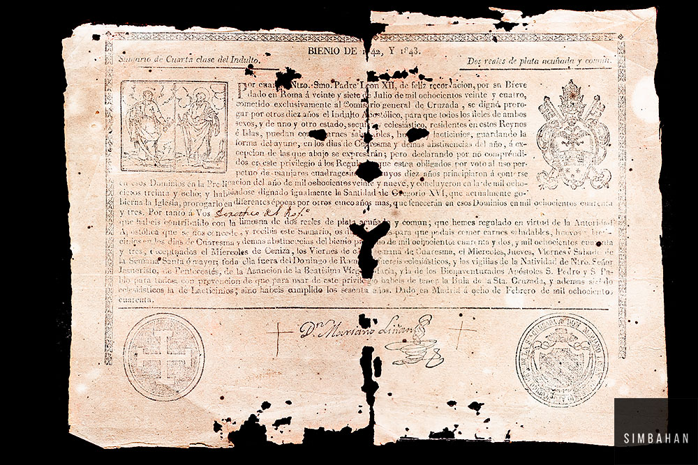 Bantayan indult of 1843